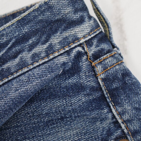 Vintage 60s Levis 501 Shorts Unisex 28 4" Selvedge Big E Button Fly Cut Off - Picture 11 of 16